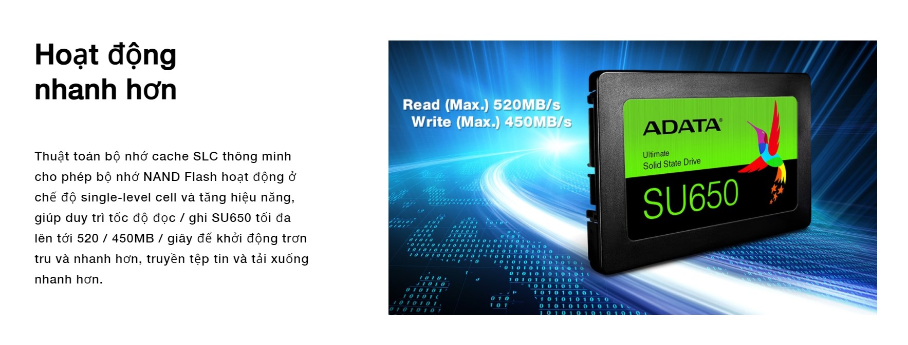 SSD Adata SU650 480GB SATA3 2.5 inch